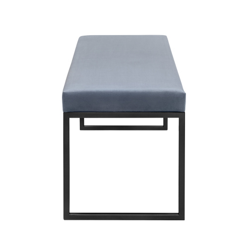 Банкетка ALBA, черная, Light Blue, 110*40*45 фото 7