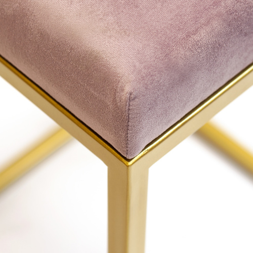 Стул полубарный SOHO, золотой, Dusty Pink фото 10