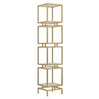 Стеллаж CUBIC-4, золотой, керамика Ivory