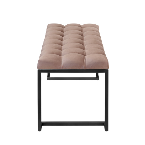 Банкетка OMEGA, черная, Mocco, каретная стяжка, 110*40*45 фото 9