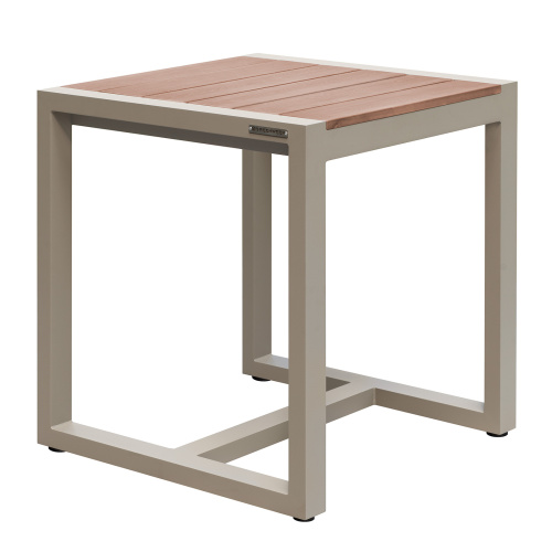 Стол уличный обеденный SANTORINI, алюминий PECAN, дерево, 70*70*78 фото 8