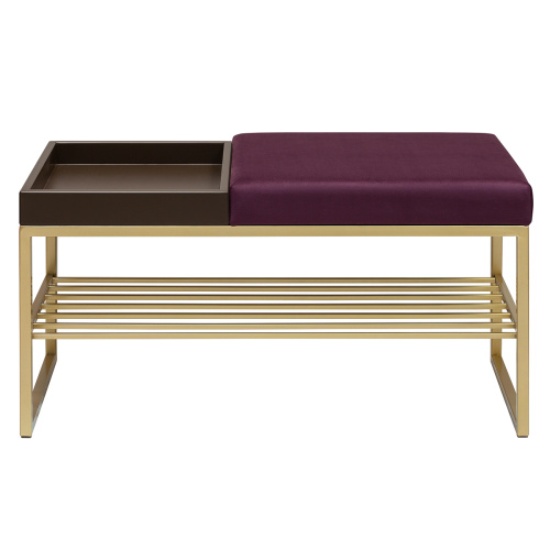 Банкетка RUBY BOX, золотая, Marsala, BrownBox, 85*40*45