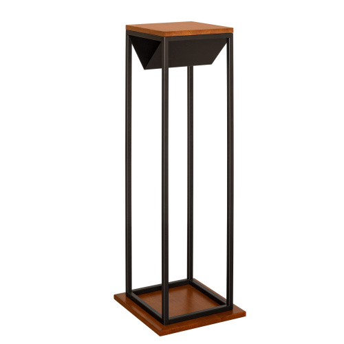 Дровница TORI с полкой, черная, 37*40*120 фото 8