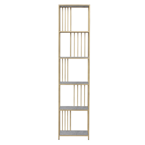 Стеллаж SOHO MINI, золотой, ЛДСП Бетон светлый фото 2