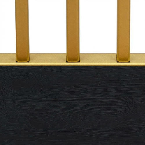 Стеллаж SOHO, золотой, ЛДСП Черный Лес фото 4