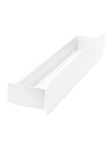 Полка для ванной комнаты OMEGA, 50 см, нерж. сталь, белая фото 5