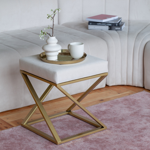 Пуф Chelsea, золотой, Ivory фото 6