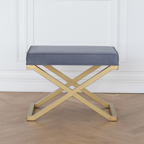 Пуф KARIN, золотой, Steel Gray, 60*40*45 фото 2