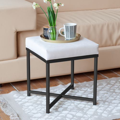 Пуф CRUZ, черный, Ivory, 40*40*47