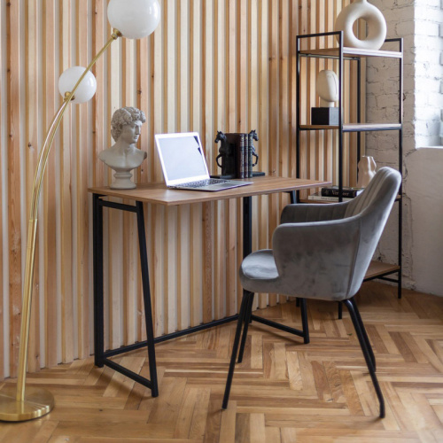 Cтол складной SKANDI, черный/дуб канзас фото 2