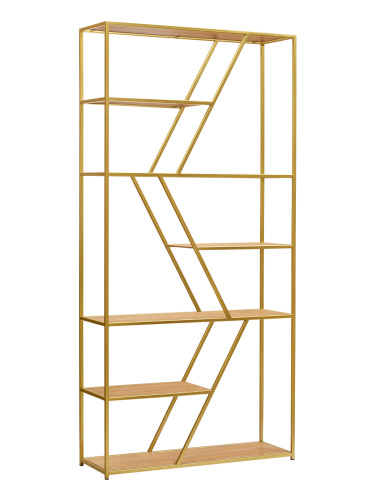 Стеллаж ARNETTA, золотой, Робиния, 90*30*192 фото 6
