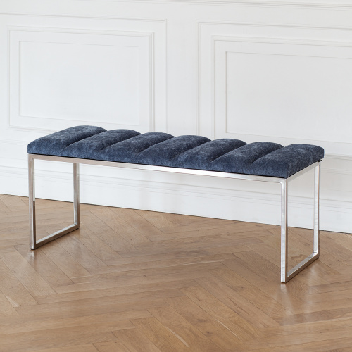 Банкетка ALBA, н/ж сталь, Steel Blue, Bulon, 110*40*43,5 фото 2