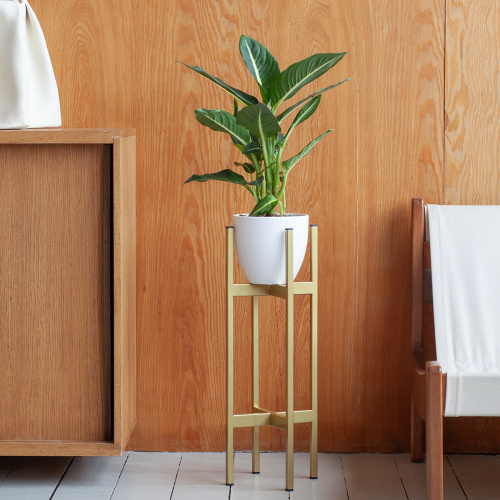 Подставка для цветов OXALIS 60, золотая, 23*23*61