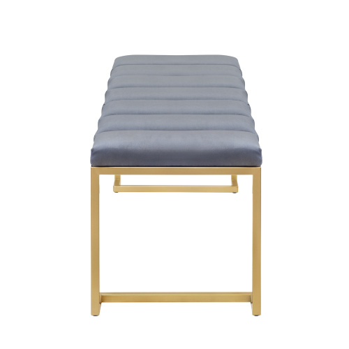 Банкетка OMEGA, золотая, Light Blue, Bulon, 110*40*43,5 фото 9