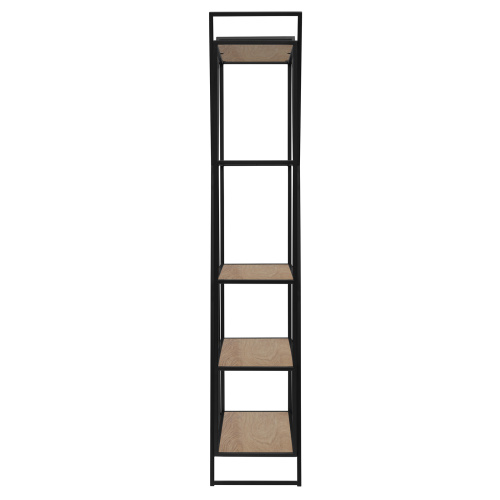 Стеллаж OSLO MINI, черный, ЛДСП Дуб Каселла, 80*33*171 фото 11