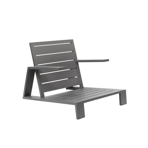 Кресло уличное KORFU, алюминий LAVA, подушки JASPER GREY фото 18