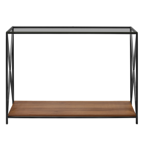 Консоль GARDA, столешница стекло, полка ЛДСП фото 8