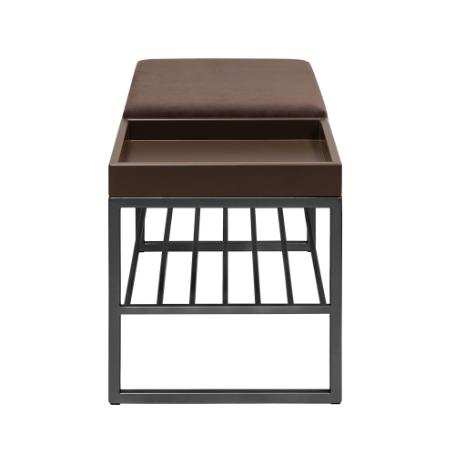 Банкетка RUBY BOX, черная, Kashtan, BrownBox, 85*40*45 фото 3