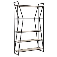 Стеллаж OSLO, черный, керамика Ivory