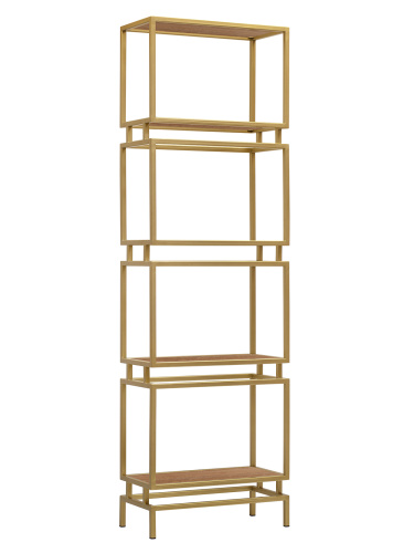 Стеллаж BRICK, золотой, ЛДСП Робиния фото 4