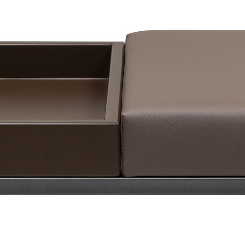 Банкетка RUBY BOX, черная, экокожа UMBRA, BrownBox, 85*40*45 фото 4