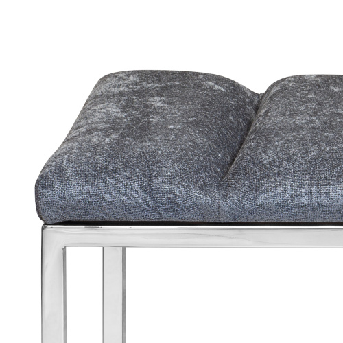 Банкетка ALBA, н/ж сталь, Steel Grey, Bulon, 110*40*43,5 фото 8
