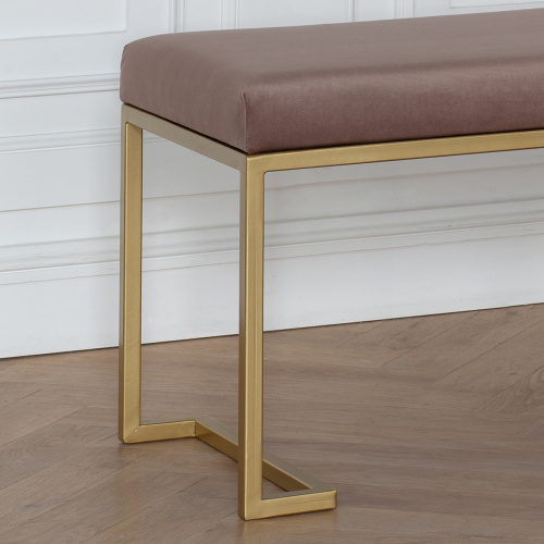 Банкетка OMEGA, золотая, Mocco, 110*40*45 фото 3