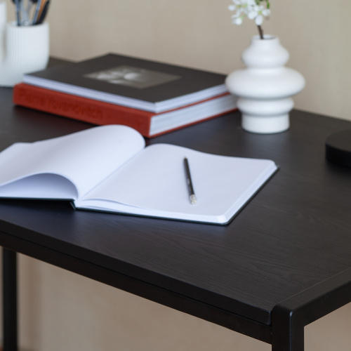 Стол письменный Rimini, черный, ЛДСП Черный, 120*65*75 фото 5