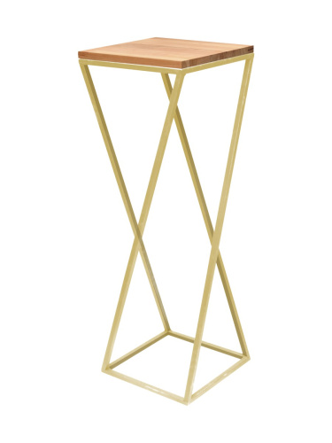 Столик под кашпо Loft 100 (золотой) фото 2