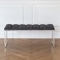 Банкетка ALBA, н/ж сталь, Steel Grey, Bulon, 110*40*43,5