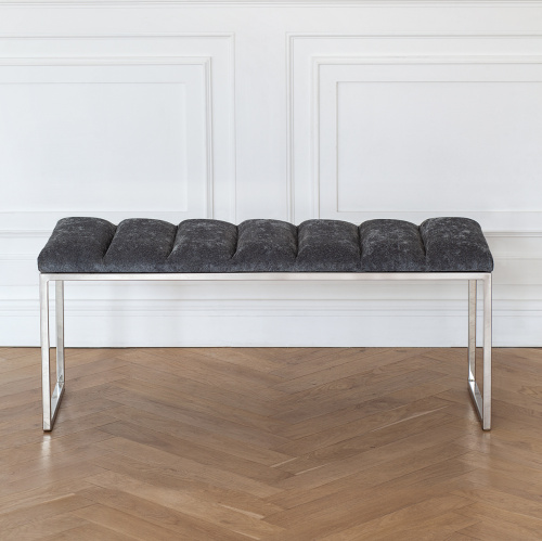 Банкетка ALBA, н/ж сталь, Steel Grey, Bulon, 110*40*43,5