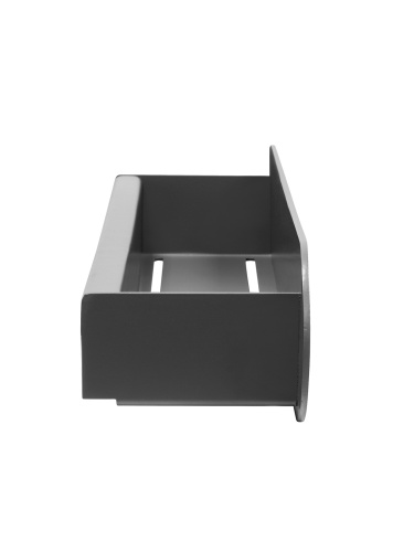 Полка настенная OMEGA, 50 см, черная фото 6