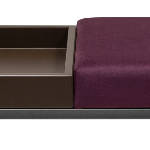 Банкетка RUBY BOX, черная, Marsala, BrownBox, 85*40*45 фото 4