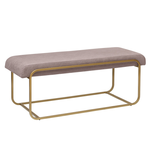 Банкетка SIENA, золотая, CLAY, 108*42*44 фото 5