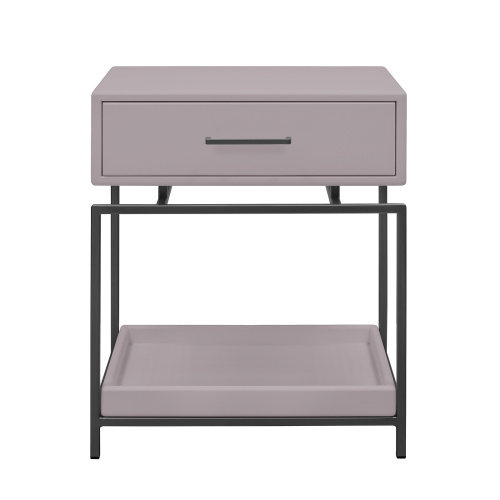 Тумба прикроватная KARIN MINI, черная, МДФ LATTE