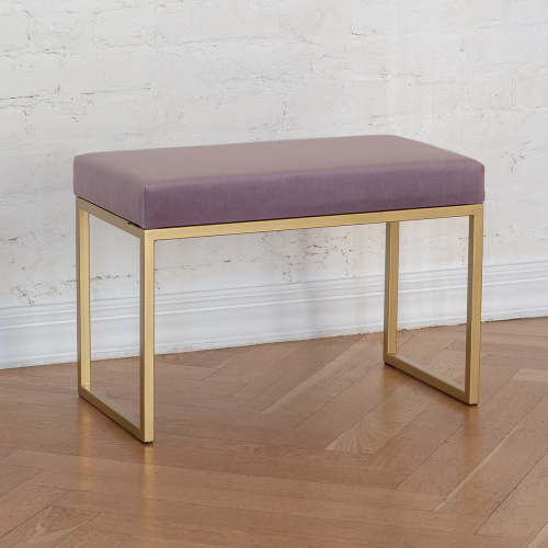 Банкетка ALBA SMART, золотая, Dusty Pink, 65*35*45 фото 2