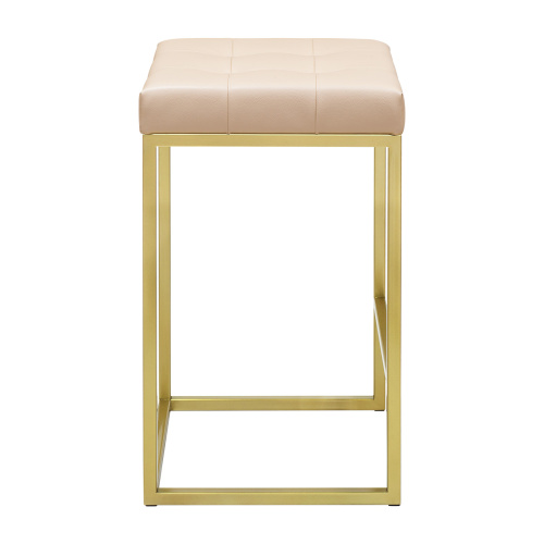 Стул полубарный SOHO, золотой, экокожа Light Beige фото 6