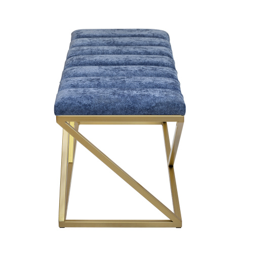 Банкетка ZUMA, золотая, Steel Blue, Bulon, 110*40*43,5 фото 3