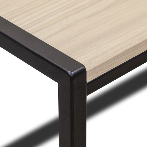 Стол письменный Rimini, черный, ЛДСП Дуб Натуральный, 120*65*75 фото 13