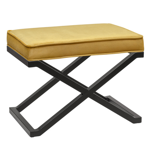 Пуф KARIN, черный, Mustard, 60*40*45 фото 6