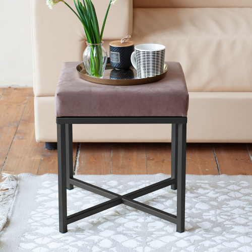 Пуф CRUZ, черный, Mocco, 40*40*47 фото 3