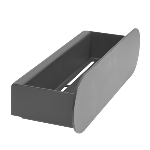 Полка для ванной комнаты OMEGA, 30 см, нерж. сталь, черная фото 5