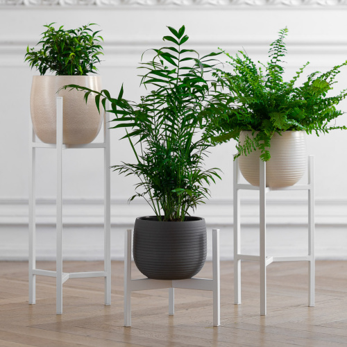 Подставка для цветов Trinity 40, белая фото 2