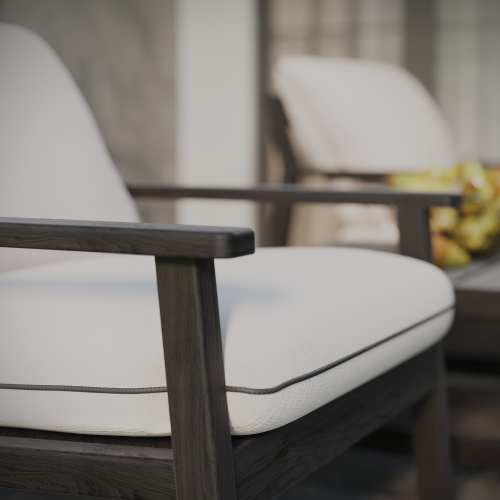 Набор садовой мебели ISTRA / 3 предмета: 2 кресла, столик / черный/Jamaica MILK фото 5