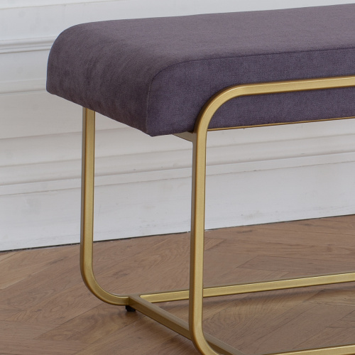 Банкетка SIENA, золотая, ANTRACITE, 108*42*44 фото 3