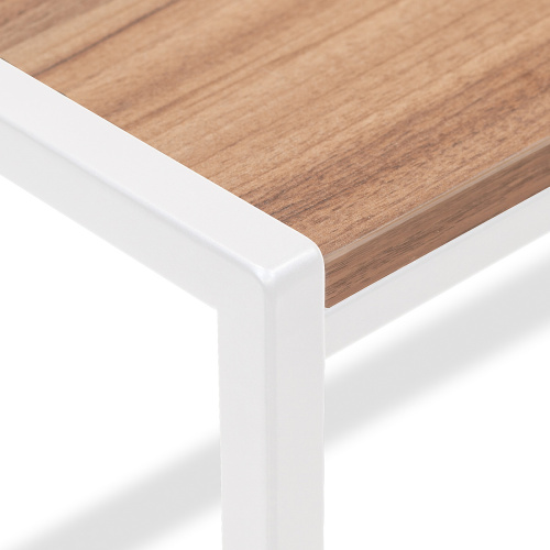 Стол письменный Rimini, белый, ЛДСП Орех, 90*65*75 фото 14