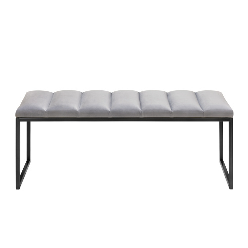 Банкетка ALBA, черная, Light Blue, Bulon, 110*40*43,5