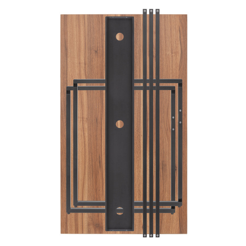 Стол письменный Rimini, черный, ЛДСП Орех, 120*65*75 фото 16