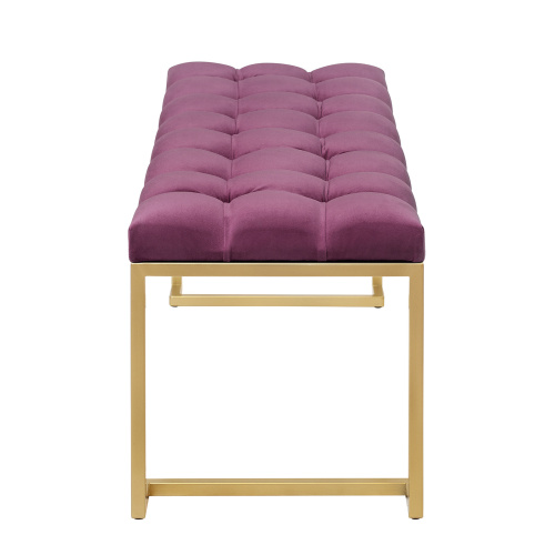 Банкетка OMEGA, золотая, Marsala, каретная стяжка фото 10