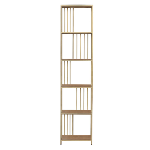 Стеллаж SOHO MINI, золотой, ЛДСП Робиния, 45*30*195 фото 9